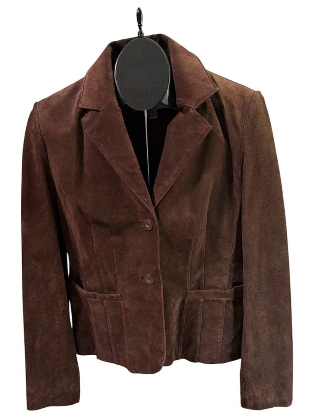 Wilsons Leather Maxima Brown Suede Jacket Women's L 100% Leather Vintage Y2K